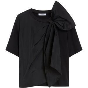 Max Mara, Dames, Blouses & Shirts, Zwart, Maat: S Jersey,