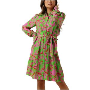 Pom Amsterdam, Dames, Jurken, Veelkleurig, Maat: XS