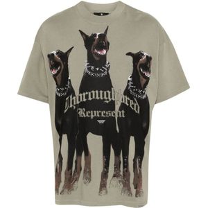 Represent, Heren, Tops, Groen, Maat: M Katoen,