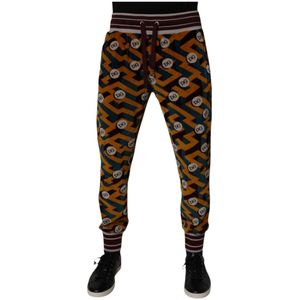 Dolce & Gabbana - Multicolor Logo Monogram Joggingbroek - Veelkleurig - Heren