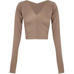 Cortana, Dames, Blouses & Shirts, Bruin, Maat: M Zijde,