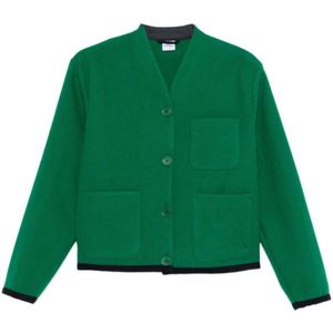 Aspesi, Dames, Truien, Groen, Maat: XS Wol,