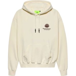 New Amsterdam Surf Association, Heren, Sweatshirts & Hoodies, Beige, Maat: L Katoen,