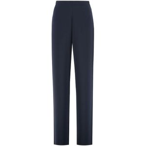 Max Mara Studio, Dames, Broeken, Blauw, Maat: M Poliester,