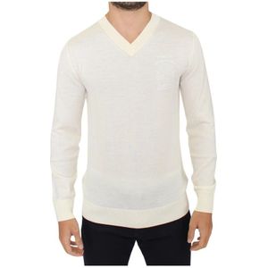 Ermanno Scervino, Heren, Truien, Wit, Maat: S Wol,