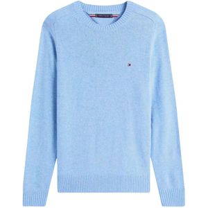 Tommy Hilfiger - Cielo - Gebreide Trui - Blauw - Pima Katoen en Kasjmier