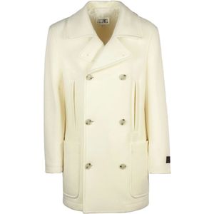 MM6 Maison Margiela, Heren, Mantels, Wit, Maat: M Wol,