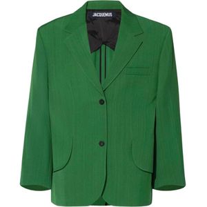 Jacquemus, Dames, Jassen, Groen, Maat: XS Zijde,