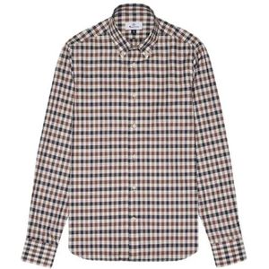 Aquascutum, Heren, Overhemden, Beige, Maat: XL Katoen,