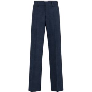 Iceberg, Heren, Broeken, Blauw, Maat: M Leer,