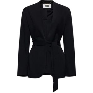 Silvian Heach, Dames, Jassen, Zwart, Maat: 2XS Viscose,