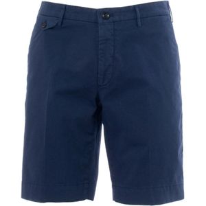 Incotex, Heren, Korte broeken, Blauw, Maat: 3XL Katoen,