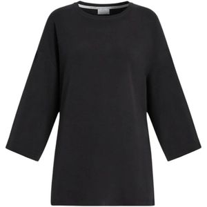 Marina Rinaldi, Dames, Blouses & Shirts, Zwart, Maat: XL Katoen,