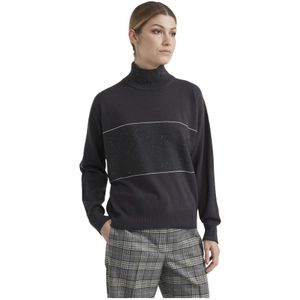 Peserico, Dames, Truien, Grijs, Maat: S