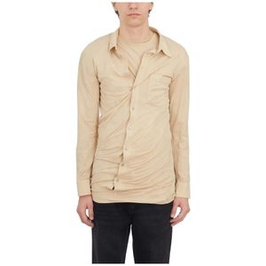 Magliano, Heren, Overhemden, Beige, Maat: M Katoen,