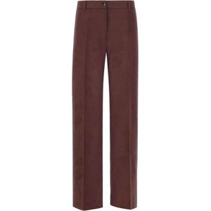 Etro, Dames, Broeken, Rood, Maat: L Wol,