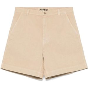 Aspesi, Heren, Korte broeken, Beige, Maat: S
