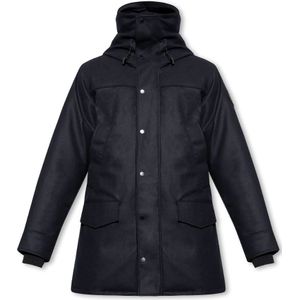 Canada Goose, Heren, Jassen, Blauw, Maat: XS Wol,