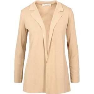 Kaos, Dames, Jassen, Beige, Maat: S Viscose,