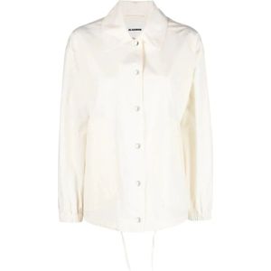 Jil Sander, Dames, Jassen, Beige, Maat: XS Katoen,