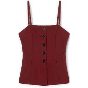 Motivi, Dames, Tops, Rood, Maat: 2XS Viscose,