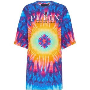 Philipp Plein, Dames, Jurken, Veelkleurig, Maat: M Katoen,