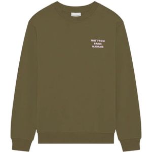 Drole de Monsieur, Heren, Sweatshirts & Hoodies, Groen, Maat: XL Katoen,