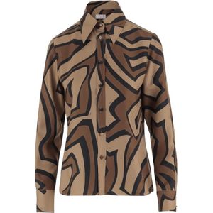 Pucci, Dames, Blouses & Shirts, Veelkleurig, Maat: S Zijde,