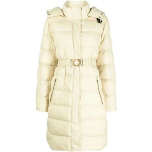 Pinko, Dames, Mantels, Beige, Maat: L Polyamide,