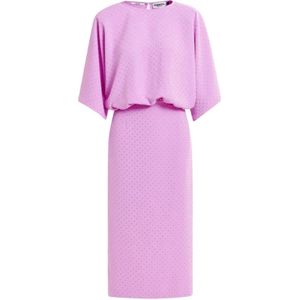 Essentiel Antwerp, Dames, Jurken, Roze, Maat: S Leer,