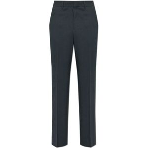 Ami Paris, Heren, Broeken, Grijs, Maat: W38 Wol,