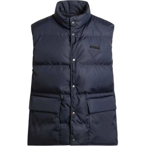 Prada, Heren, Jassen, Blauw, Maat: L Nylon,