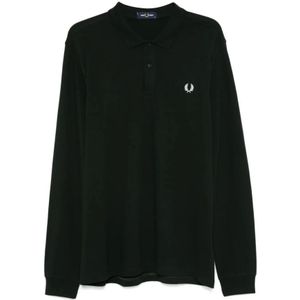 Fred Perry, Heren, Tops, Groen, Maat: L Katoen,