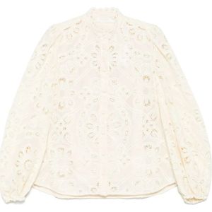 Zimmermann, Dames, Blouses & Shirts, Beige, Maat: L