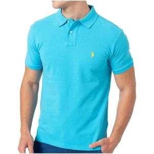 Ralph Lauren, Heren, Tops, Blauw, Maat: S Katoen,