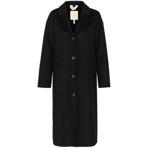 Part Two, Dames, Mantels, Zwart, Maat: XS Wol,