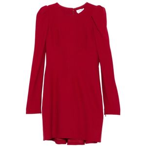 Alexander McQueen, Dames, Jurken, Rood, Maat: M Viscose,