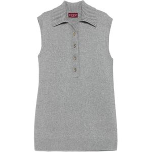 Gucci, Dames, Jurken, Grijs, Maat: XS Wol,