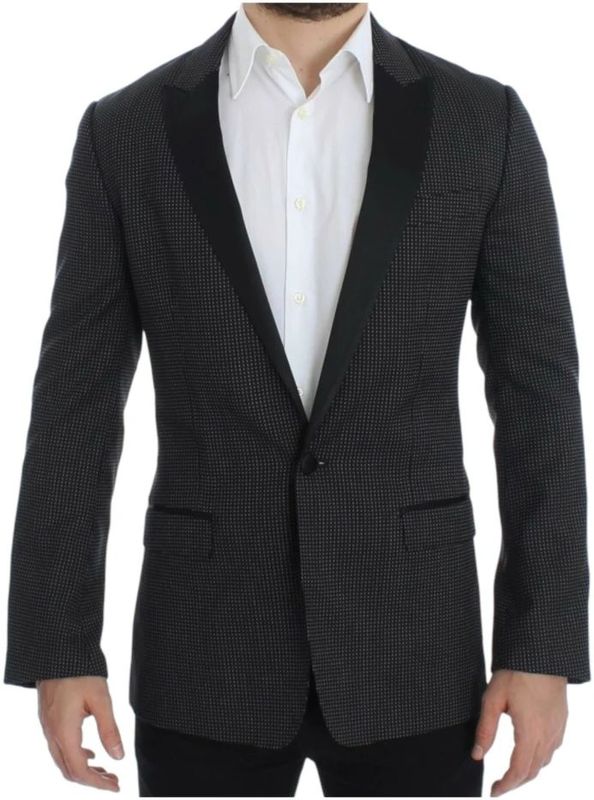 Dolce & Gabbana, Heren, Jassen, Zwart, Maat: M Katoen,