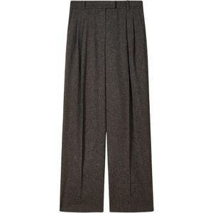 Patrizia Pepe, Dames, Broeken, Bruin, Maat: S Viscose,