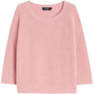 Weekend Max Mara, Dames, Truien, Roze, Maat: S Mohair,