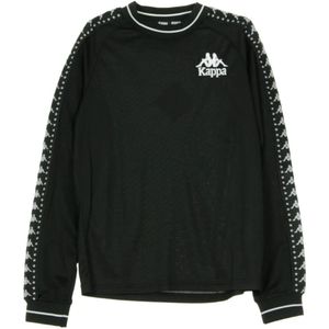 Kappa, Heren, Sweatshirts & Hoodies, Zwart, Maat: S Katoen,