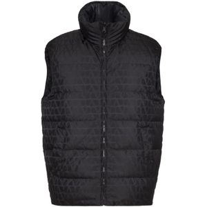 Valentino Garavani, Heren, Jassen, Zwart, Maat: M Nylon,