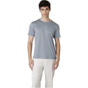 Eleventy, Heren, Tops, Blauw, Maat: 2XL Katoen,