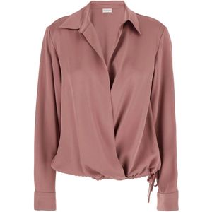 Dries Van Noten, Dames, Blouses & Shirts, Roze, Maat: XL Viscose,