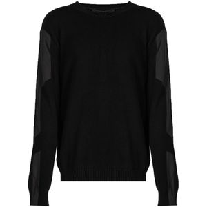 Les Hommes - Trui - Zwart - Bomuld - Ronde Halslijn