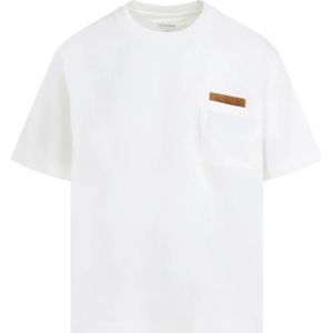 Bottega Veneta, Heren, Tops, Wit, Maat: XL Katoen,