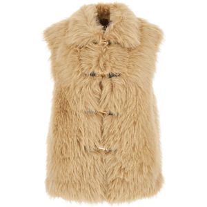 Urbancode, Dames, Jassen, Beige, Maat: M Suède,