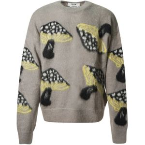 Msgm, Heren, Truien, Veelkleurig, Maat: M Mohair,