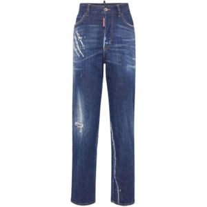 Dsquared2, Dames, Jeans, Blauw, Maat: XS Katoen,